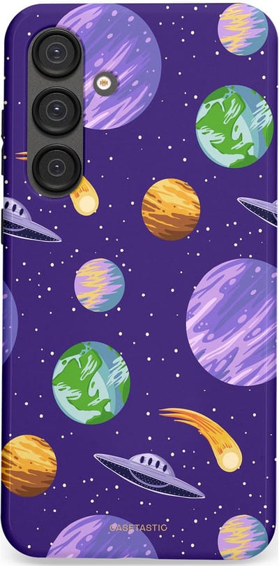 Casetastic Hoesje Geschikt voor Samsung S25 Plus - Stijlvolle Beschermende Duo-layer Case - Ufo verkeer