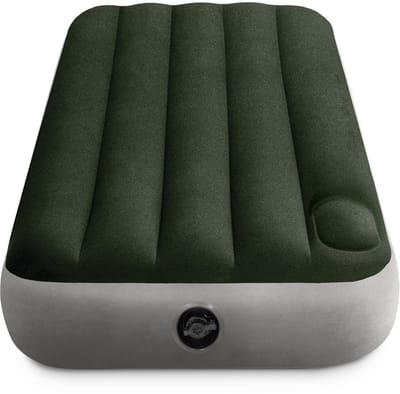 Intex Jr. Twin Dura-Beam Downy Luchtbed met ingebouwde voetpomp - 191x76x25cm