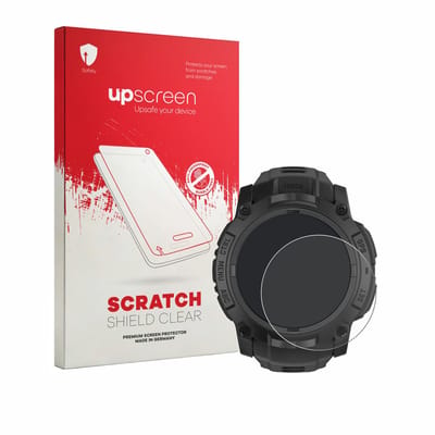 upscreen - Screenprotector voor Garmin Instinct 3 Tactical Edition (50 mm) - Folie Beschermfolie transparant
