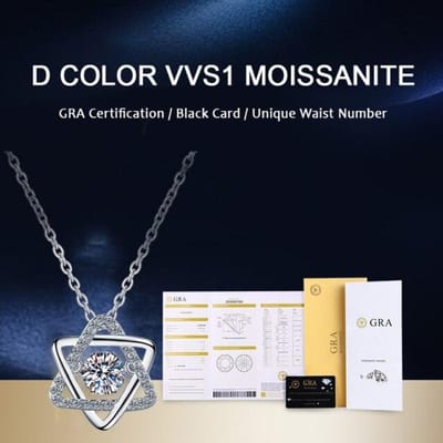 14K Witgoud Echte GRA Moissaniet Ketting Voor Vrouwen 925 Sterling Zilver 0.5ct Laboratorium Diamant Ketting Fijne Sieraden 45cm gray