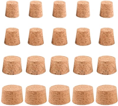 Dailygoods- Kurken 48 Stuks - Taps Toelopende Kurkstoppen - Natuurlijke Houten Kurken - Flexibele Afdichting - Geschikt Voor Flessen - Voor DIY Projecten - Kurkstopper
