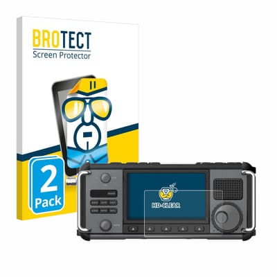 BROTECT - Screenprotector voor Xiegu X6200 - Folie Beschermfolie transparant 2 Stuks
