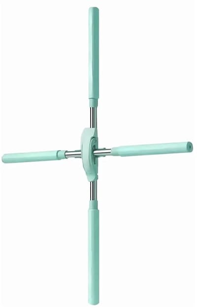Groente Telescopische yogastok voor houdingscorrectie - een verstelbaar hulpmiddel voor het stretchen van de rug, geschikt voor een gebogen rug en andere rugstrekkingen.