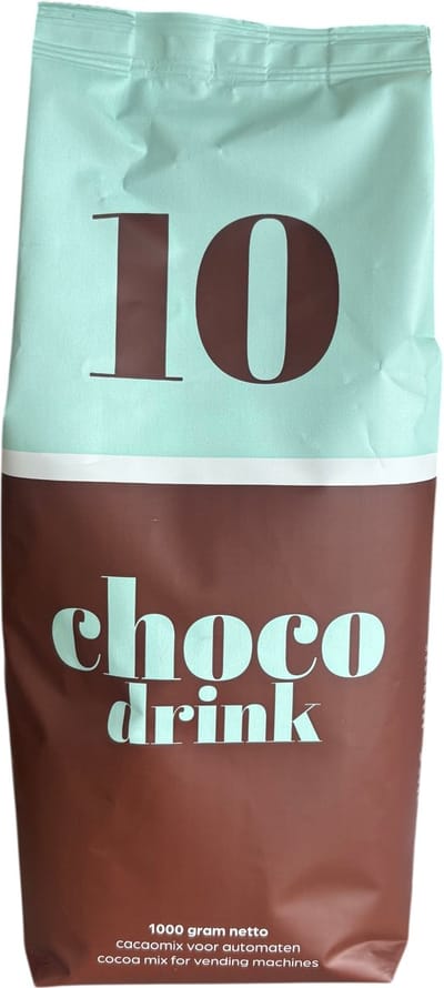 Choco drink 10 | chocolademelk machine | chocolademelk poeder | cacao topping | 1kg | instant automatencacao | vending automaat