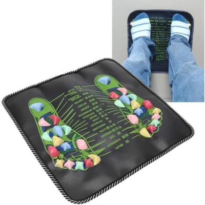 Voetmassage mat van steen Kalmerende massage mat voor voetreflexologie Voetmassage mat