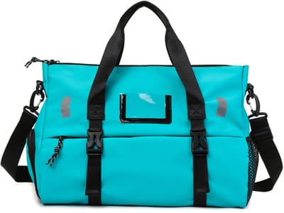 Reistas - Handbagage - Weekendtas - Sporttas met nat vak-Blauw