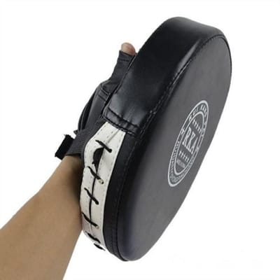 Boks pads - Bokser doel - Boxing training - Box oefening - 1 Handschoen - Met reflex hoofdband bal - Zwart