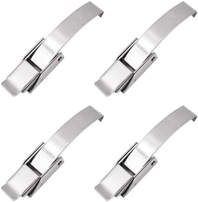 Dailygoods- Hasp - Roestvrij Staal - 4 Stuks - Bevestiging - Vergrendeling - Eenvoudig te gebruiken - Voor Vrachtwagens