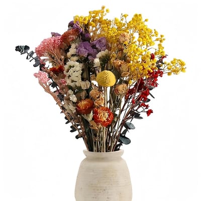 Grote Bos Gedroogde Bloemen - Stro Bloemen, Kunstbloemen en Decoratie voor Herfst en Boho Stijl