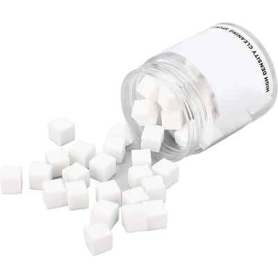 50 STUKS Zachte Nagelsponsjes Vierkant Hoge Dichtheid Schoonmaak Nagellak Sponges voor Ombre Wit white