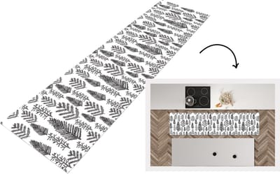 Keukenloper - Loper keuken - Kerstboom - Vintage - Kerst - Design - 200x50 cm - Keukenloper vinyl