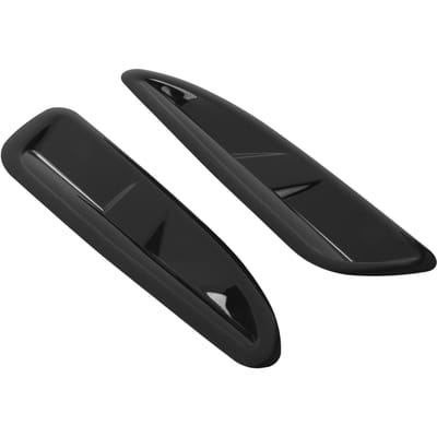 2 stuks Auto Motorkap Ventilatieopeningen Motorkap Luchtuitlaat Afdekking Trim ABS Glanzend Zwart Universeel Auto Carrosseriedelen gray