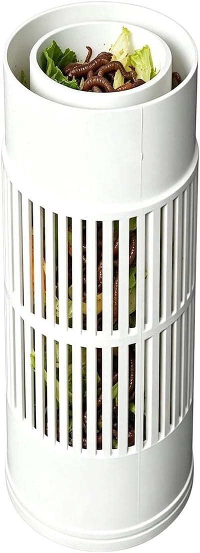 Compostbak Ondergronds - Composteerbak Tuinafval - Afval Verwerken - Weerbestendig Ontwerp - 29 x 13.1 x 12.4 cm - Model A