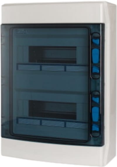 Eaton xComfort IKA wandverdeler 2-rijen 24 modules 310x436x145mm (BxHxD) IP65 zonder deur (174207)