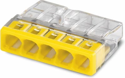 WAGO 5V lasklem mini 5x0.5-2.5 10 stuks