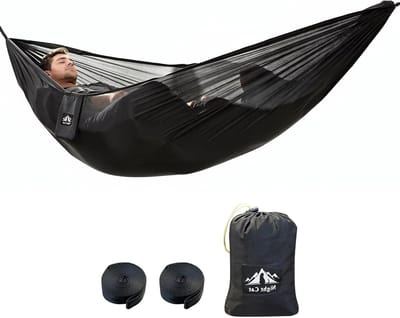Ultralichte XXL Campinghangmat voor 1 Persoon - Ideaal voor Reizen, Tuin en Bosgebruik