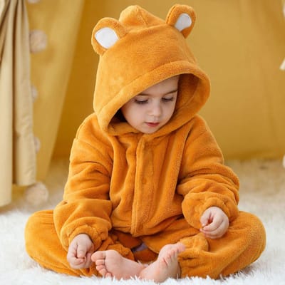0 1 2 3 4 Ans Pyjamas Kigurumi pour Tout-petit Vêtements Bébé Tenues Enfants Bébé Dinosaure Licorne Tigre Léopard Costumes Cosplay 30-36 Months(120) café