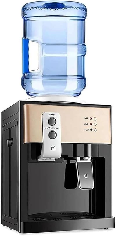 Waterdispenser Warm Koud - Drankkoeler Fles - Direct Hydrateren - Compact Aanrechtmodel - 189 Liter Flessen - Zilver