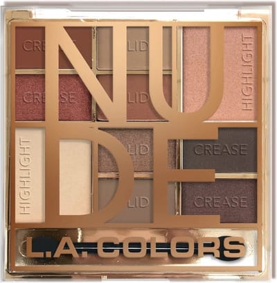 L.A. Colors Color Block Eyeshadow Palette - CES135A Nude - Oogschaduwpalette - Nude - 16 g