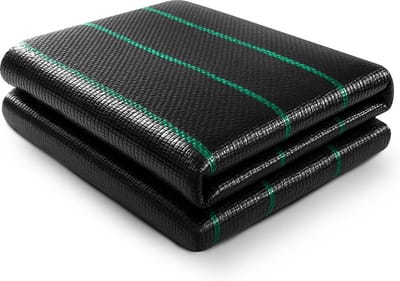 Onkruidmembraan Bodembedekking - Gronddoek Tuin - Onkruid Vrij Houden - Waterdoorlatend UV-bestendig - 2x10 Meter - Zwart