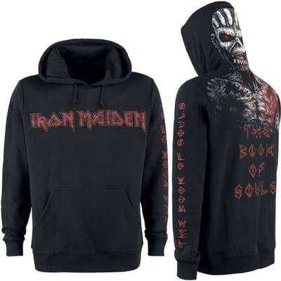 Iron Maiden Trui met capuchon - The Book Of Souls Eddie - M tot 3XL - voor Mannen - zwart