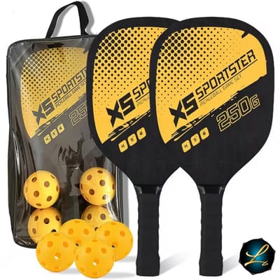 Gele Pickleball Set: Alles-in-één voor Direct Speelplezier!
