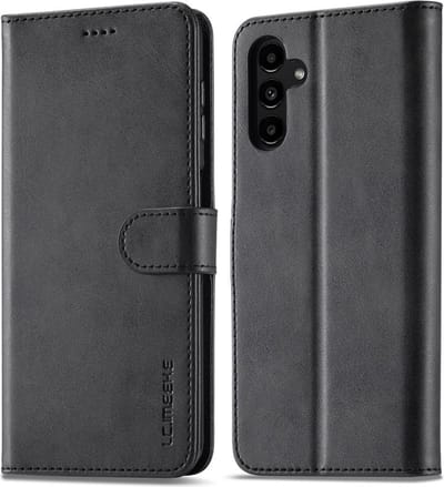 LC.IMEEKE Hoesje - Geschikt voor Samsung Galaxy A54 Hoesje - LC.IMEEKE Luxe Book Case - Zwart