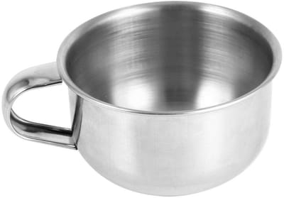 Dailygoods- Scheerkom Roestvrij Staal - Scheerkwast - Scheerzeep - Duurzaam - Stijlvol - Eenvoudig te reinigen - Scheerschaal