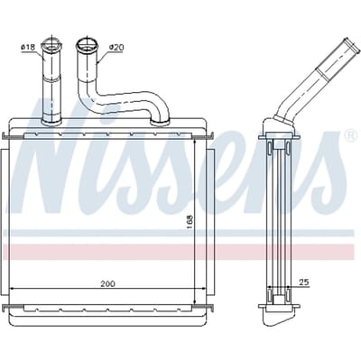 Warmtewisselaar, interieur verwarming NISSENS 76507