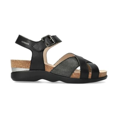 Mephisto Otalya - dames sandaal - Zwart - maat 38 (EU) 5 (UK)