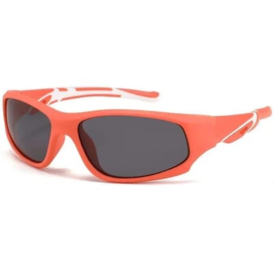 Kinderzonnebril TR90 Jongens Meisjes Sportzonnebril UV400 Siliconen Veiligheidsbril Cadeau voor Kinderen 3-12 Years old gray