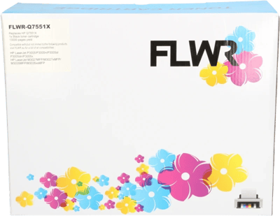 FLWR - Toner / 51X / Zwart - Geschikt voor HP