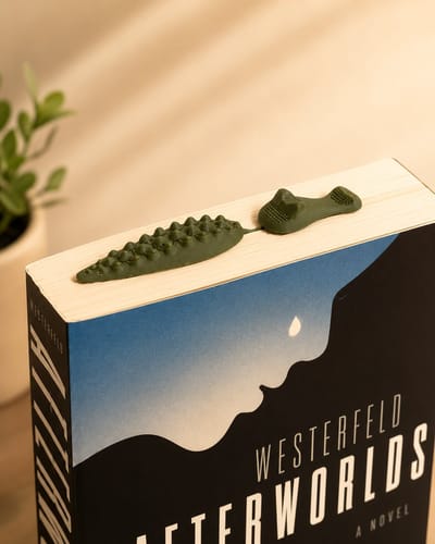 Skushy 2x Boekenlegger - - Krokodil Figuur - Grappige Dieren Bladwijzer - Leesmarkering voor Kinderen en Volwassenen - Cadeau voor Lezers - Boek Accessoire - Uniek Leescadeau - Boekensteun - Boekenlegger Magnetisch - Boekenleggers Om In Te Kleuren