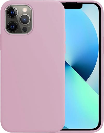 Hoesje - Geschikt voor Apple iPhone 13 Pro - Sterk & Shockproof - Siliconen Case - Hoes Cover - Telefoonhoes - Lila