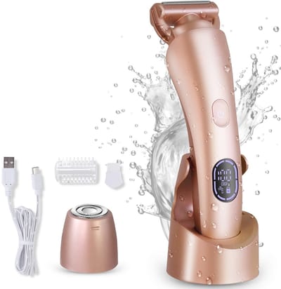 Hatteker 2-in-1 Ladyshave voor Vrouwen – Dames Scheerapparaat – Epileerapparaat – Epilator – Waterdicht IPX7