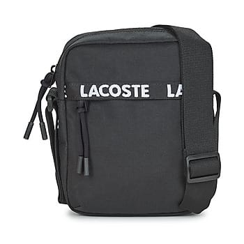 LACOSTE Schoudertas Neocroc Seasonal Vertical Camera Bag Tape Noir Zwart