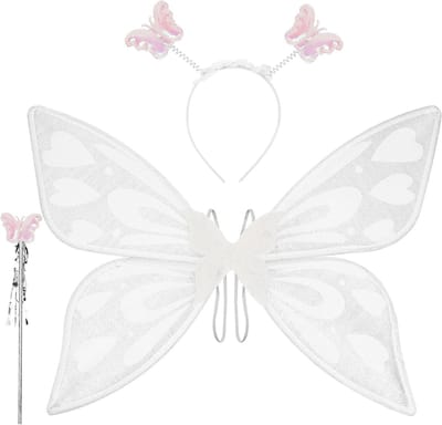 Vleermuisvleugels en Feeënaccessoires Set voor Volwassenen en Kinderen, Perfect voor Carnaval, Halloween en Feestjes