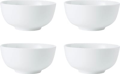 Mikasa - Ontbijtkommen - Chalk - Porselein - Wit - Set van 4 - 14cm