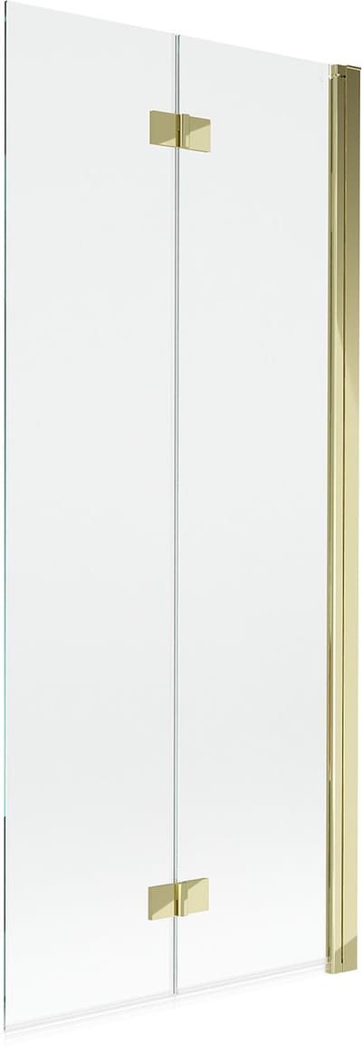Mexen Mist douchewand 2-delige rechte 80 x 150 , transparant, goudkleurig - 8A9-080-002-50-00-P