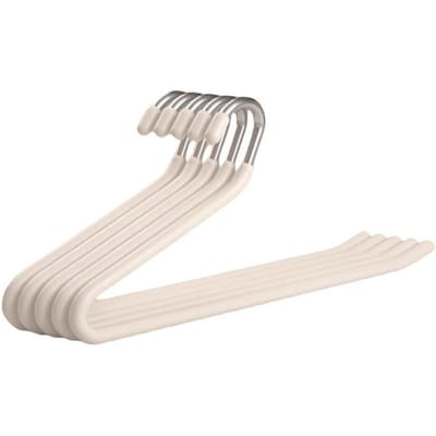 Porte-pantalons en forme de Z antidérapant organisateur de placard gain de place white