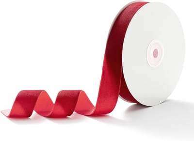 Luxueuze Bordeauxtint Fluwelen Lint 2.5cm x 9m voor Cadeaus, Versieringen en DIY Projecten