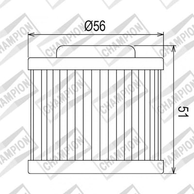 Filtre à huile Champion pour Moto MV Agusta 800 F3 RC 2013 à 2019 Neuf