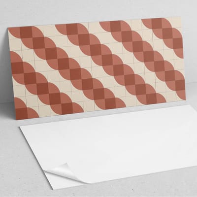 Coloray Wandpanelen Zelfklevend - Geometrisch golvend patroon PVC Wandpaneel - 100 cm x 50 cm - Bruin Wandbekleding Zelfklevend - 1 stuk - Texturen Wandpanelen Zelfklevend - Wandpaneel Keuken - Wandpanelen Badkamer