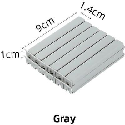 12 Pièces/set Clips de scellage en plastique, clip pour sac d'emballage, clips de scellage pour snacks alimentaires grise