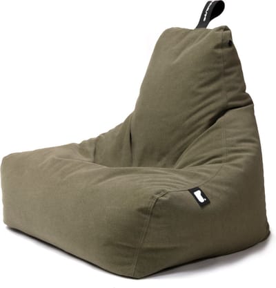 Extreme Lounging - b-bag mighty-b suede - zitzak voor volwassenen - voor binnen - zacht suede stof - Moss