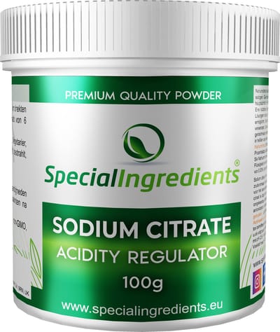 Sodium Citraat - 100 g - Sodium Citrate - Natriumcitraat - Bufferzout - pH Regulator - Sferificatie Stabilisator - Perfecte Kaas Emulsie - Moderne Gastronomie - Moleculair Koken - Hersluitbare Pot - Recycled Plastic