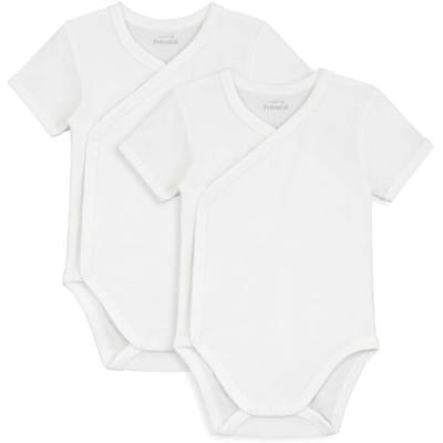 Prénatal basis overslagromper 2-pack White 44 unisex