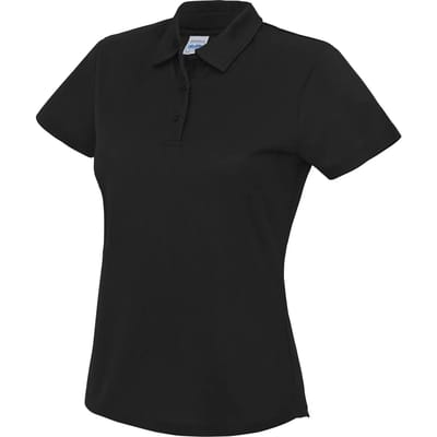 Just Cool - Cool Dames Polo - Jet Black maat XS