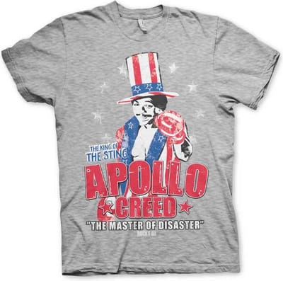 Rocky Heren Tshirt -S- Apollo Creed Grijs