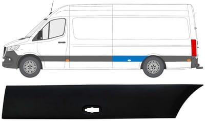 Zijlijst sierlijst achterspatbord voor Mercedes Sprinter 2018- / Links